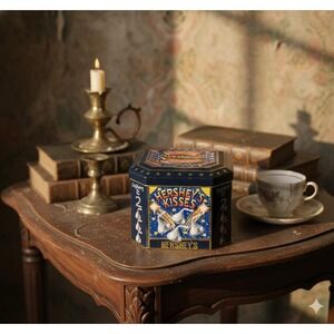 1999 Hershey Kisses Millennium Series Canister #4 1907-2000 Holiday Tin